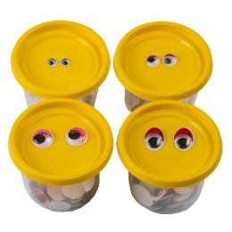 Paste-on Googly Eyes - Set Assorted Colour (200pc)