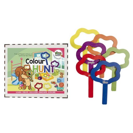 FunSciTek - Colour Hunt Set (Find the colours) Wood ENG/AFR