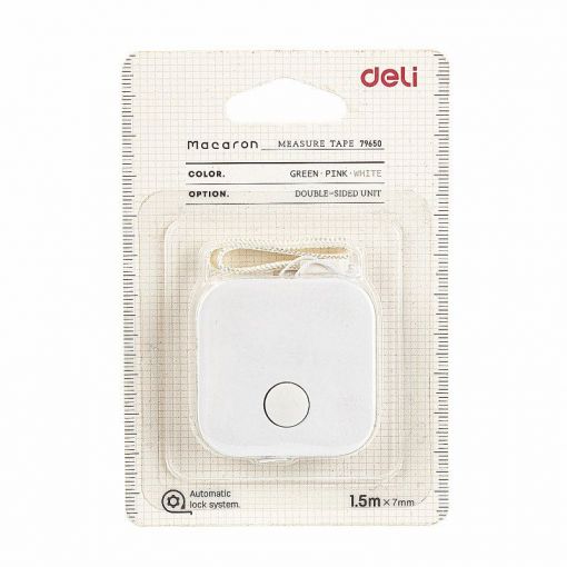 Measuring Tape - 1.5mx7mm WHITE - Deli