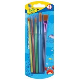 Brushes for painting (5pc) Assorted Sizes (BANTEX)