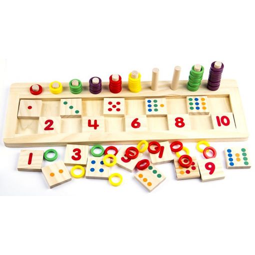 Wooden - Teaching Set - Numbers Count & Match