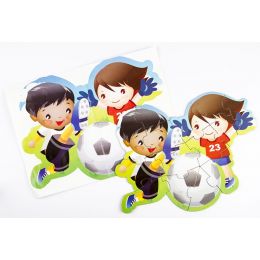Shaped Puzzle Sport 15pc - Soccer (in Bag)
