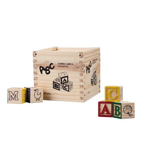 Alphabet Block Set (27pc) - ABC/123 Blocks in Box