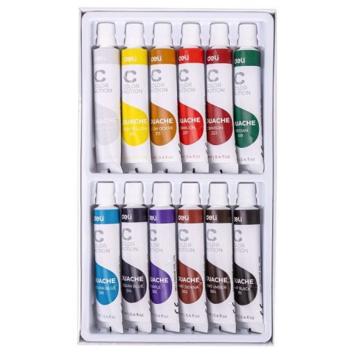 Paint - Gouache (12x12ml Tube) - Deli