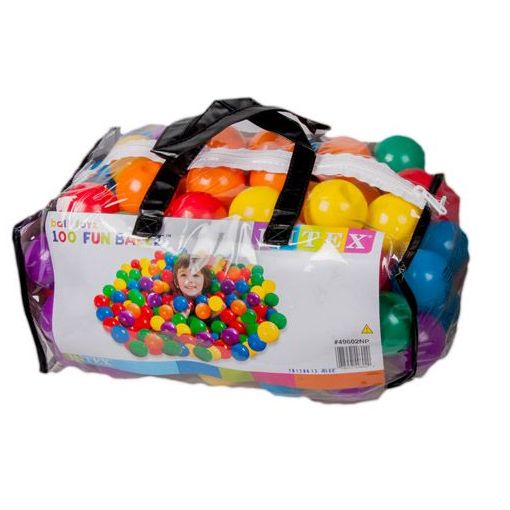 Balls - Bag of Balls (100pc) in PVC Bag with Zip