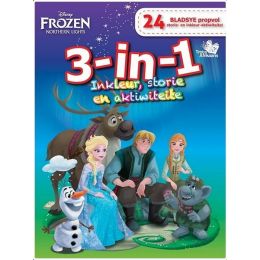 A4 Disney Colouring (24pg) Inkleur, Storie en Aktiwiteite (3in1) - Assorted