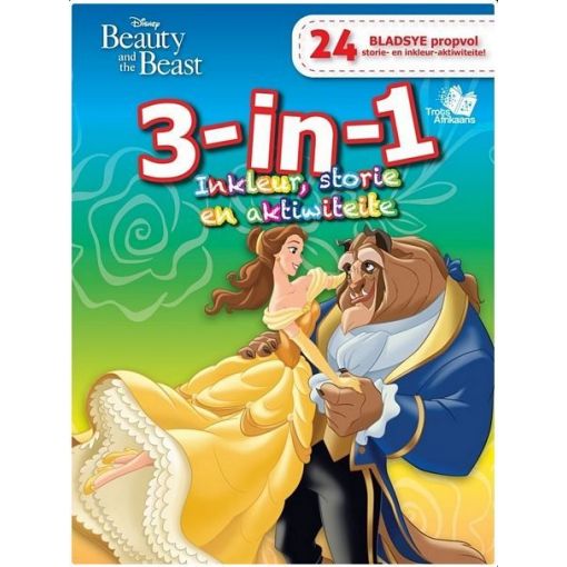 A4 Disney Colouring (24pg) Inkleur, Storie en Aktiwiteite (3in1) - Assorted