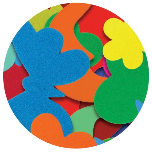 Eva Foam Sticker - Shapes (100pc)