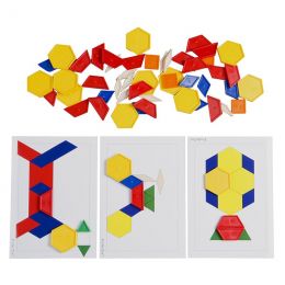 Pattern Blocks 6-shape 6-colour - Activity Set