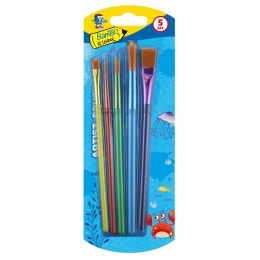 Brushes for painting (5pc) Assorted Sizes (BANTEX)
