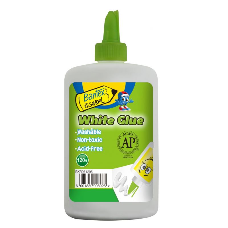 Glue - White Glue (120g) - with Applicator - Bantex