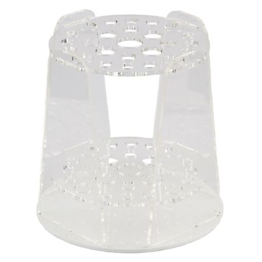 Brush Holder- Round Perspex (25 Hole)