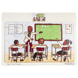 PZ Wood Frame - A3 - 36pc - At School (SP)