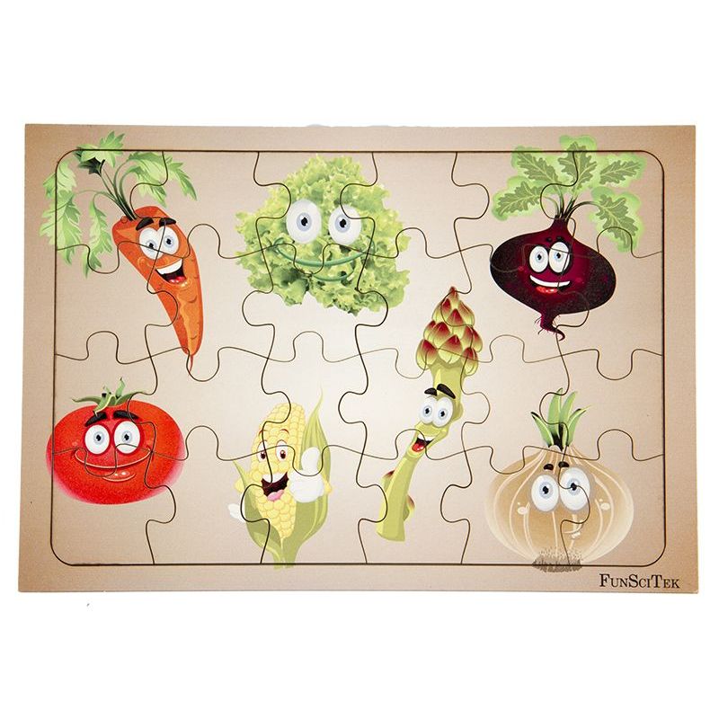 PZ Wood Frame - A4 24pc - Vegetables (LP)