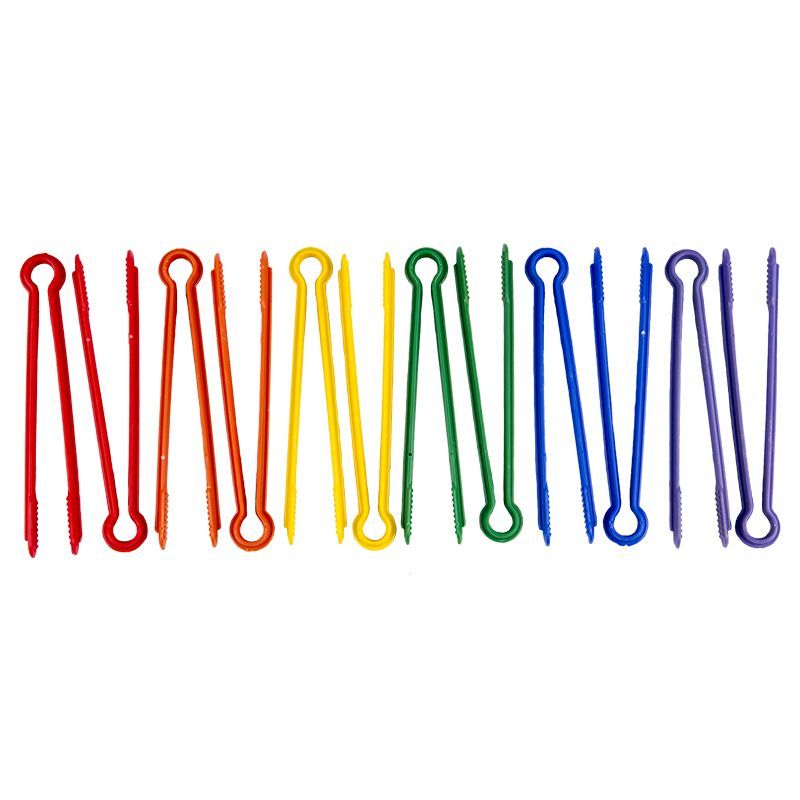 Tweezers Jumbo Plastic - Assorted (12pc)