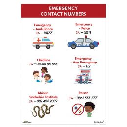 Poster - Emergency Numbers (A2)