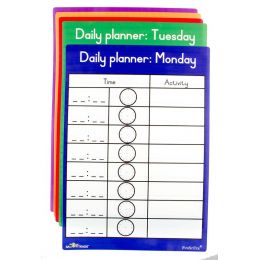 Dry Wipe Daily Planner - Week Program