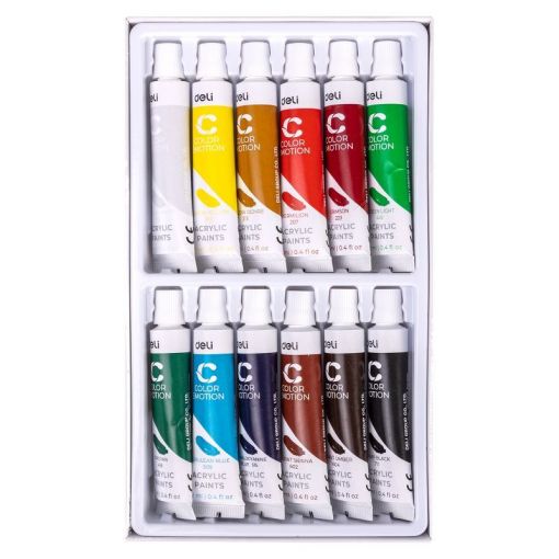 Paint - Acrylic (12x12ml Tube) - Deli