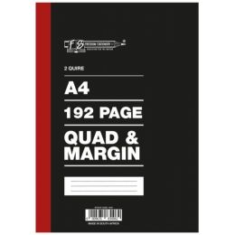 Counter Book - A4 2-Quire (192p) - Quad & Margin