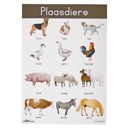 Poster - Plaasdiere (A2)