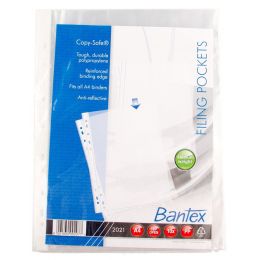 Filing Pocket - A4 (50mic) Sheet Protector (10pc) - Bantex