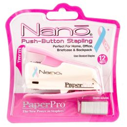 Nano Mini Stapler - White & Pink