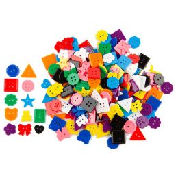 Buttons Craft - Small Shapes Assorted (400pc) ~2.5cm