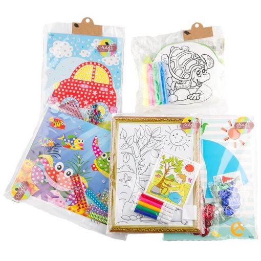 Busy Bag - Mini Arts & Crafts Set BOY (4-6 Years) Assorted Designs