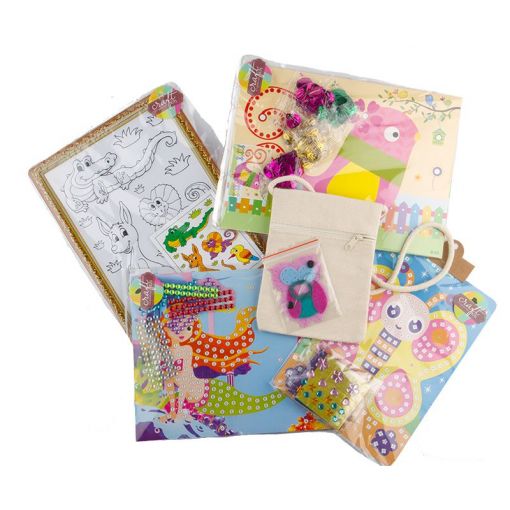 Busy Bag - Mini Arts & Crafts Set GIRL (4-6 Years) Assorted Designs