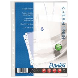 Filing Pocket - A4 (50mic) Sheet Protector (10pc) - Bantex