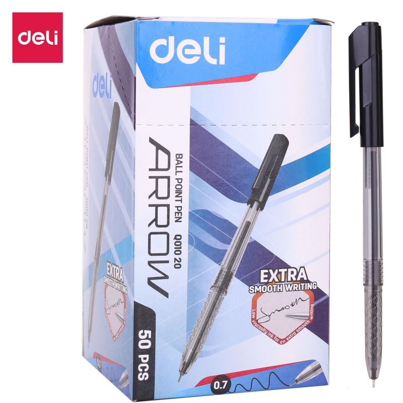 Pen - Ballpoint - Black - Tip 0.7mm (1pc) - Deli