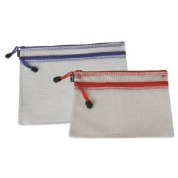 Stationery Bag - Zippa PVC Mesh (2 pockets) - A4(34x28cm) - BANTEX