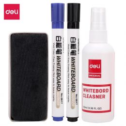 Whiteboard Eraser - Whiteboard Cleaning Set (4pc)  - Deli