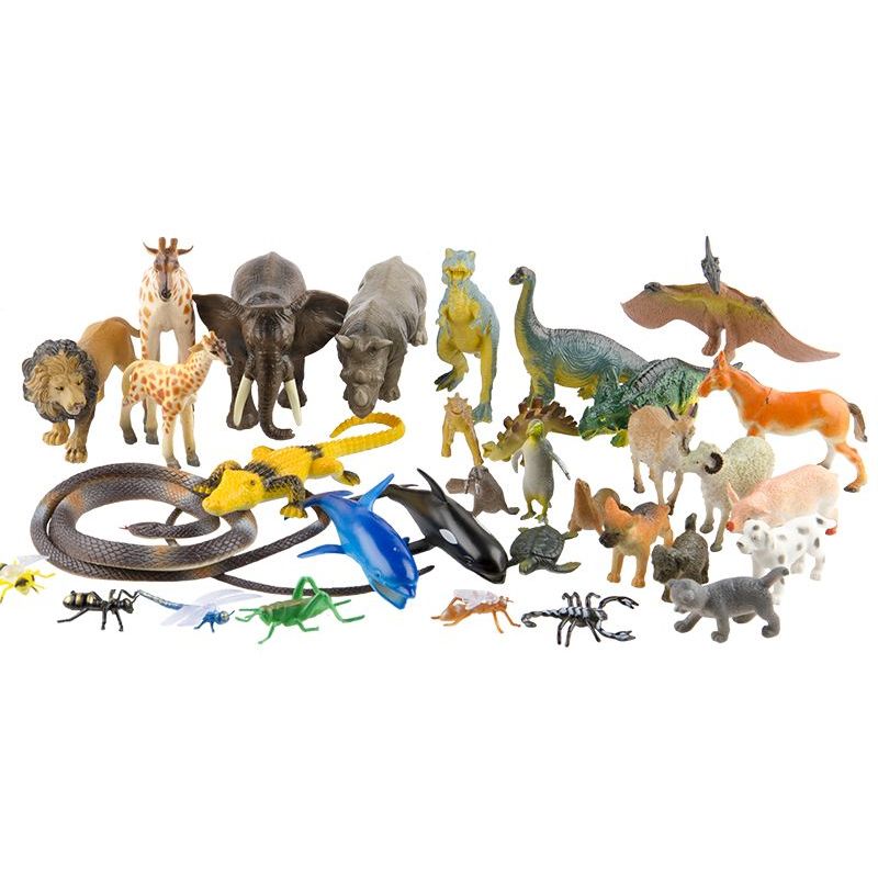 Tub of Animals (100pc) (Incl Wild,Farm, Sea,Dino,Reptile,Insects)