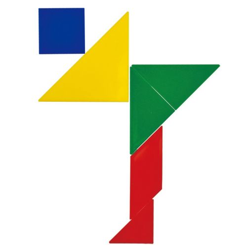 Tangram 28pc - Primary Colours (4 sets colour)