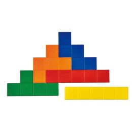 Pentominoes - 60pc plastic (5 colour: RED, BLU, YEL, GRN, ORG)