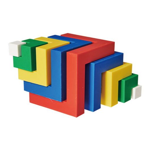 Space Cube Puzzle (15pc) Stacking and Nesting