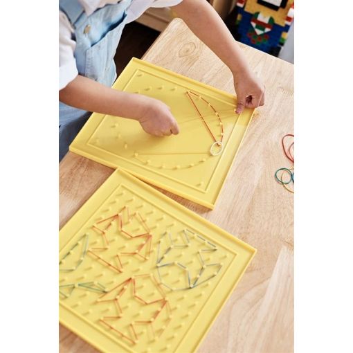 Geoboard 27.5cm (Square11x11 & Circular) 5pc in colour box