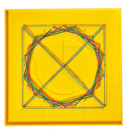 Geoboard 20cm (Square11x11 & Circular) with 51pc fraction circles