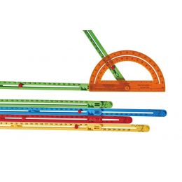 Geo Sticks - Advanced Triangle Set (16 sticks & 2x15cm protractor)