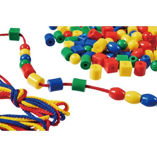 Beads Shapes (~1.3cm) - 650pc (4 colour) - plastic