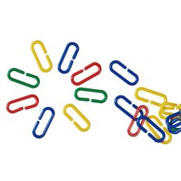 Chain Links 500pc (4 colour, 4.2x1.7cm) - plastic