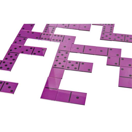 Translucent dominoes (6 dots, purple, 28pc)