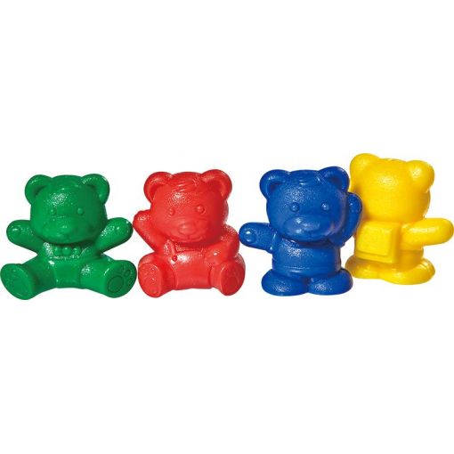 Counters Bear - Weighted Fun 4 gram (3-shapes 4 colours) 120pc