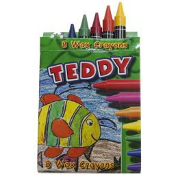 Wax Crayons - 11mm (8pc) B8 - Teddy