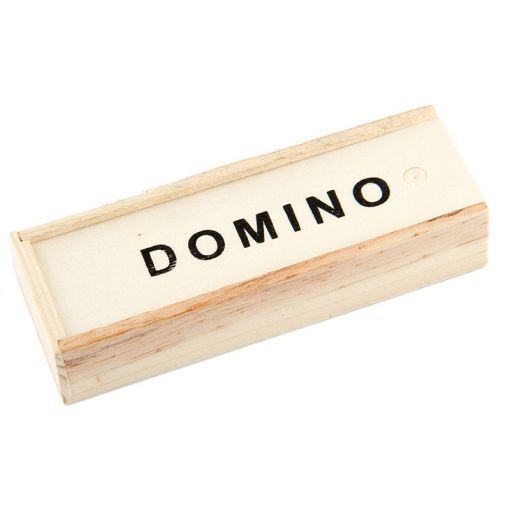 Dominoes in wood box (28pc)