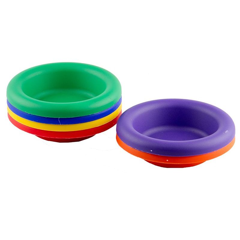 Plastic Bowls (14cm) 6pc - 6 Colours - Bright