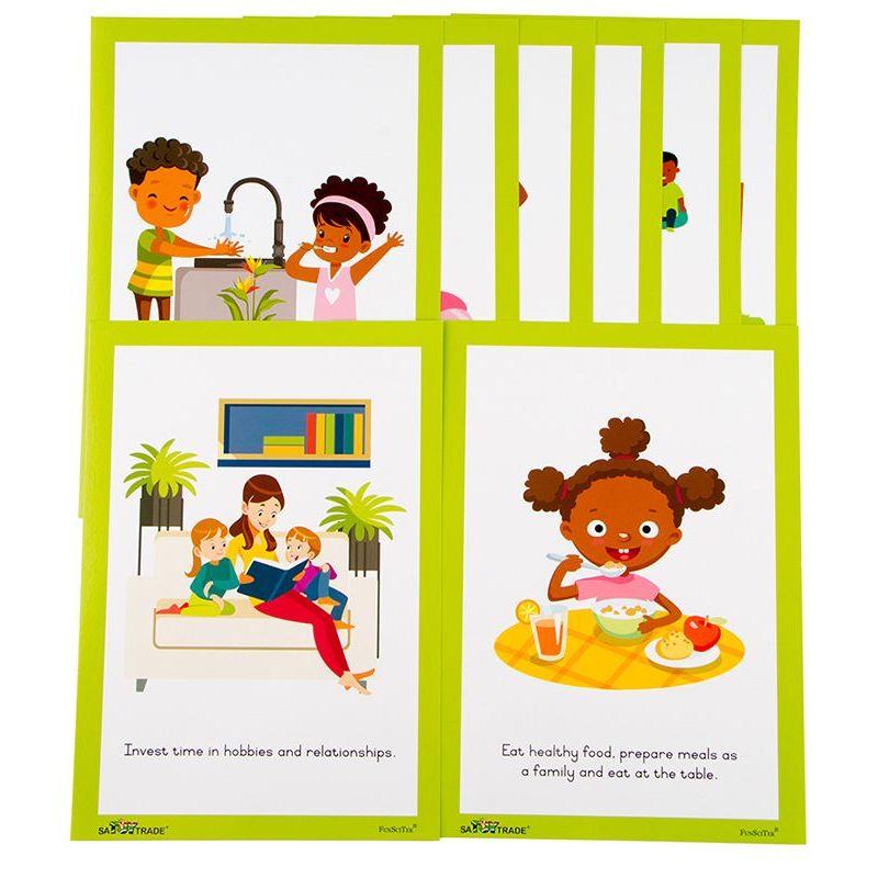 Flash Cards (A5) - Healthy Habits (16pc)