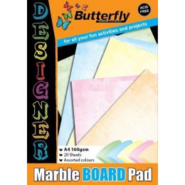 Board Pad - A4 160gsm (20 sheet) - Marble Designer
