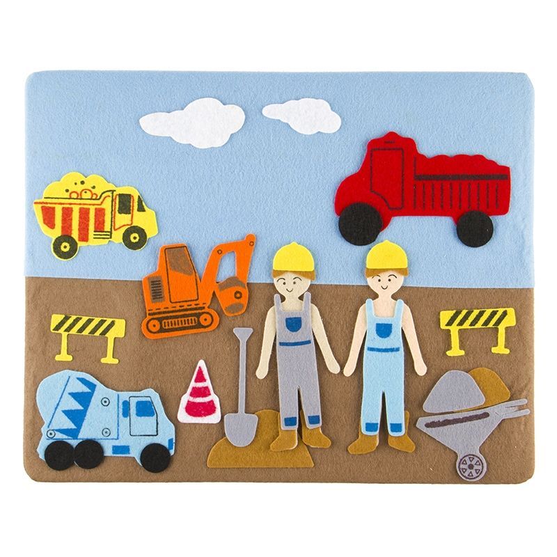 Felt Theme - Construction Vehicles (A4 felt board included) - SZ